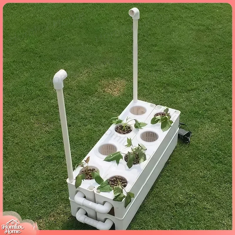 Hydroponic System for Balcony Indoor Gardening Soilless Planting Kit Home Vegetable Growing Box Flower Pot Vertical Garden