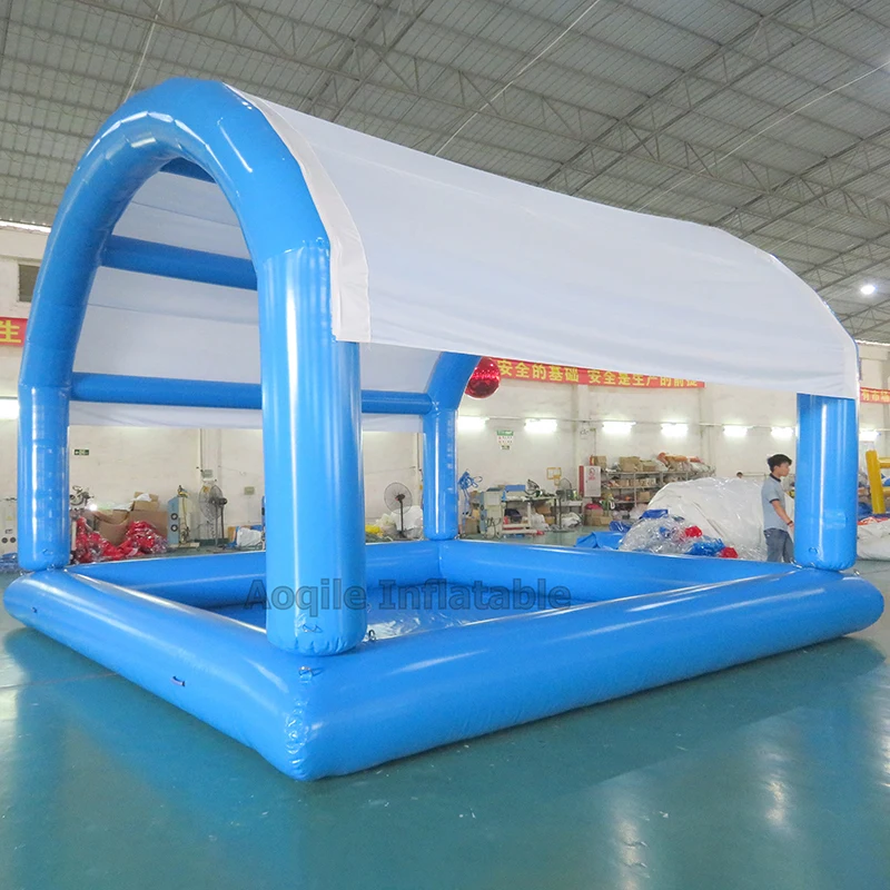 

For Sale Outdoor Summer Inflatable Swimming Pool Vaulted With Dome Tent Shade Water Entertainment