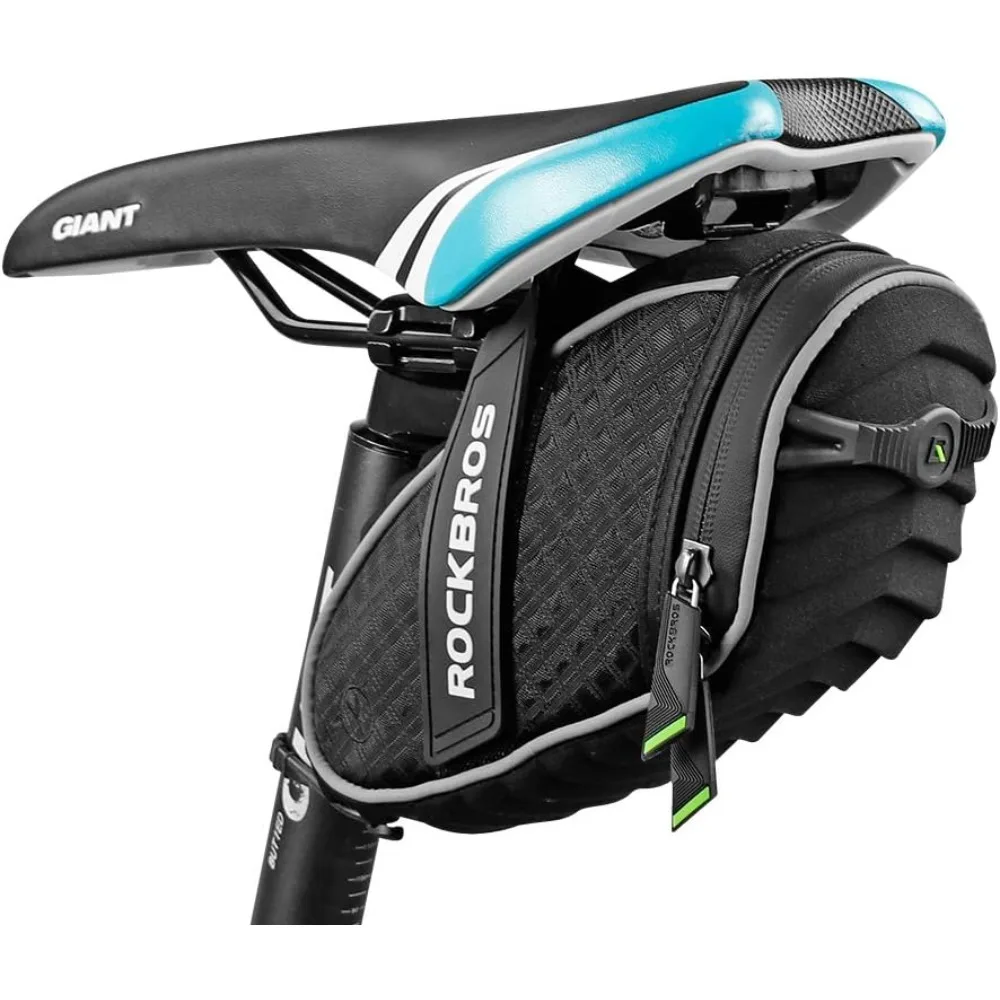 

Bike Seat Bag, Bicycle Saddle Bag Under Seat 3D Shell Cycling Seat Pack for Mountain Road Bikes Black