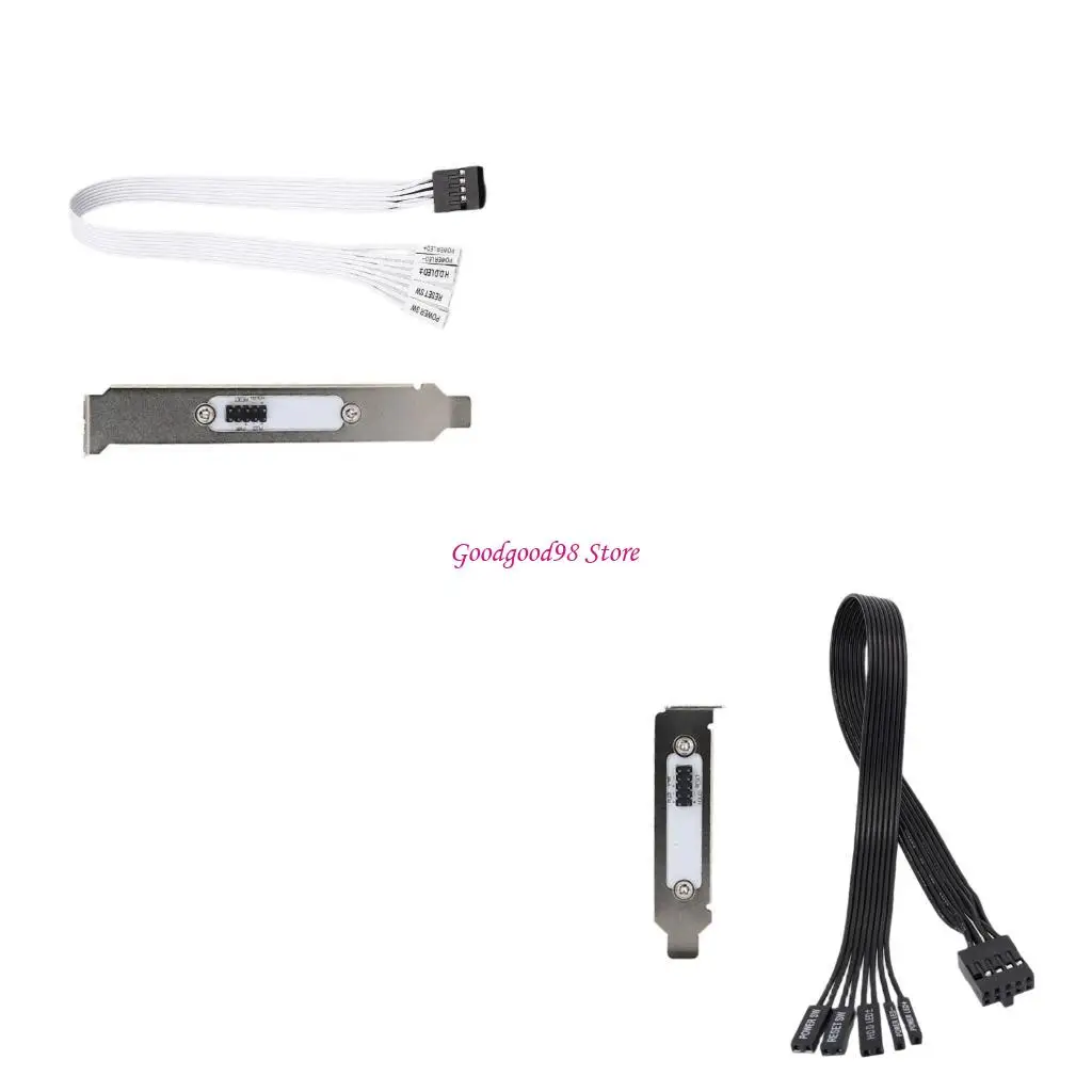 

External Power Switching Cable Metal Plastic Construction For Computer Case Installation