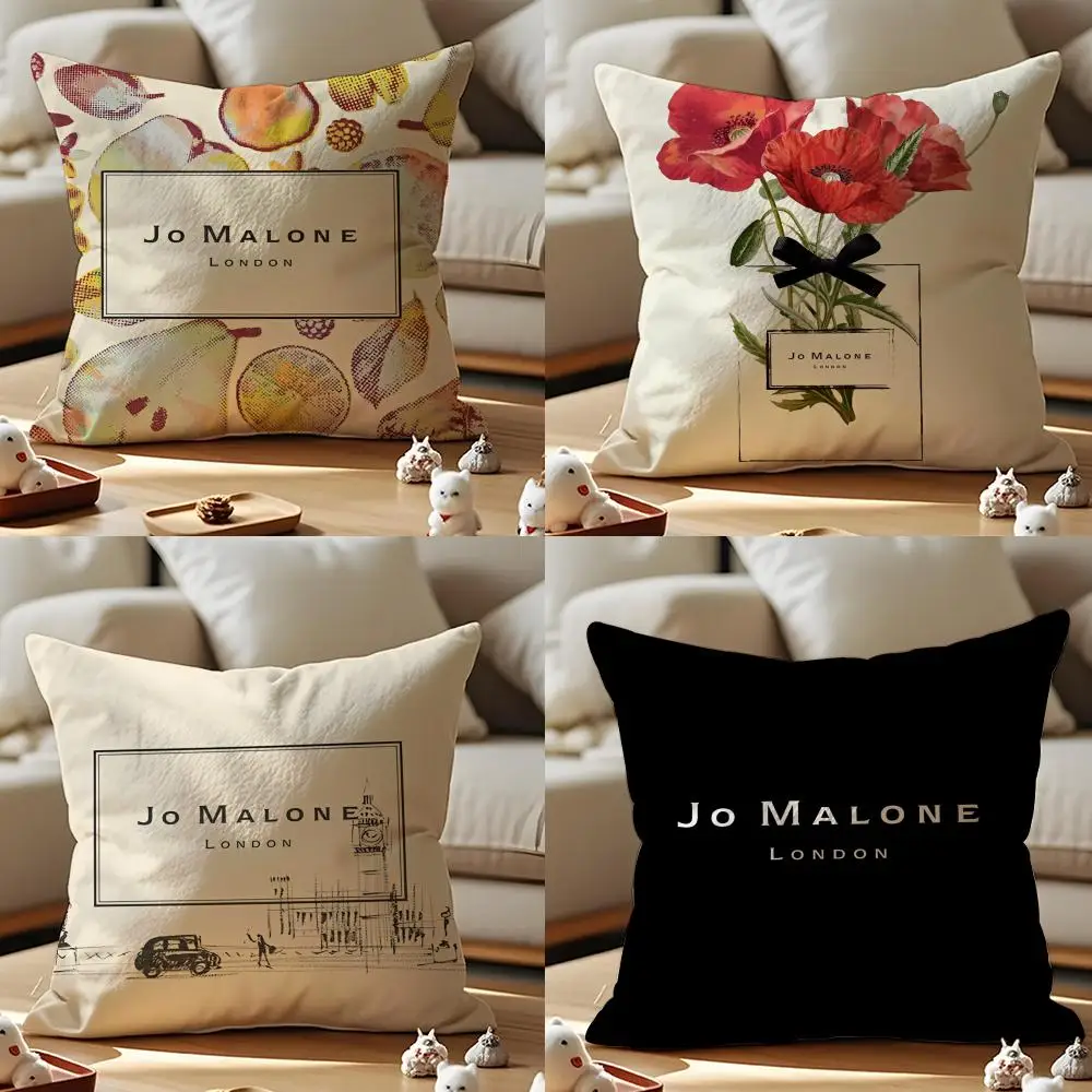 

J-Jo M-Malone LOGO модный чехол для подушки антипылесная наволочка невидимая молния шелковистая короткая плюшевая наволочка для дивана