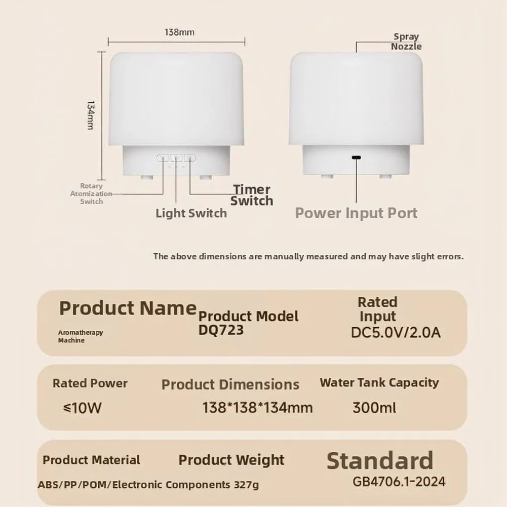 for Night Sleep Aid for White 360 Rotating Diffuser Customizable Ambient Light Aroma Diffuser Ambient Light Humidifier