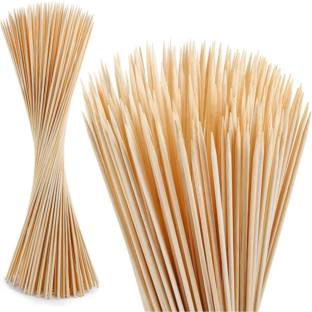 

30-Inch Bamboo Roasting Sticks – 120 pcs, 5mm Thick, for Marshmallows, Kebabs & Campfire Cooking