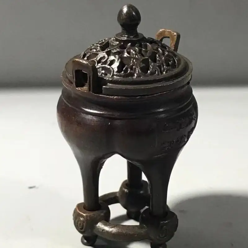 Three-legged tripod Incense Burner Statue for Tea Home Decor Ornaments
