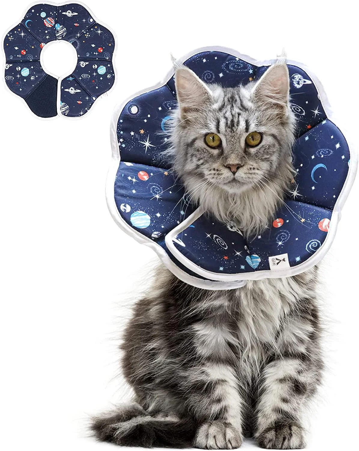 

Soft Cat Collar Protective Adjustable Pet Cone Collar for Recovery Comfortable Lightweight Elizabethan Collar for Cat Kitten