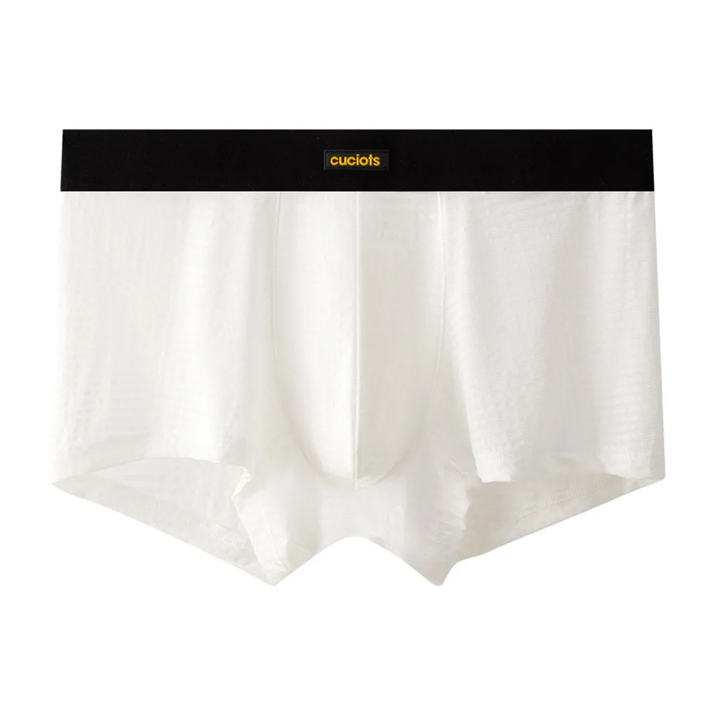 

Comfortable Ice Silk Underwear U Pouch Trunks Striped Boxershorts 76 Nylon And 24 Spandex Various Colors Available Classic Style