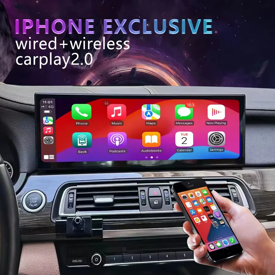 

R 14,9-дюймовый автомобильный радиоприемник для BMW X1 X2 F48 F49 2013-2020 CIC NBT Система беспроводной CarPlay Android Auto Автомобильный мультимедийный плеер Головное устройство