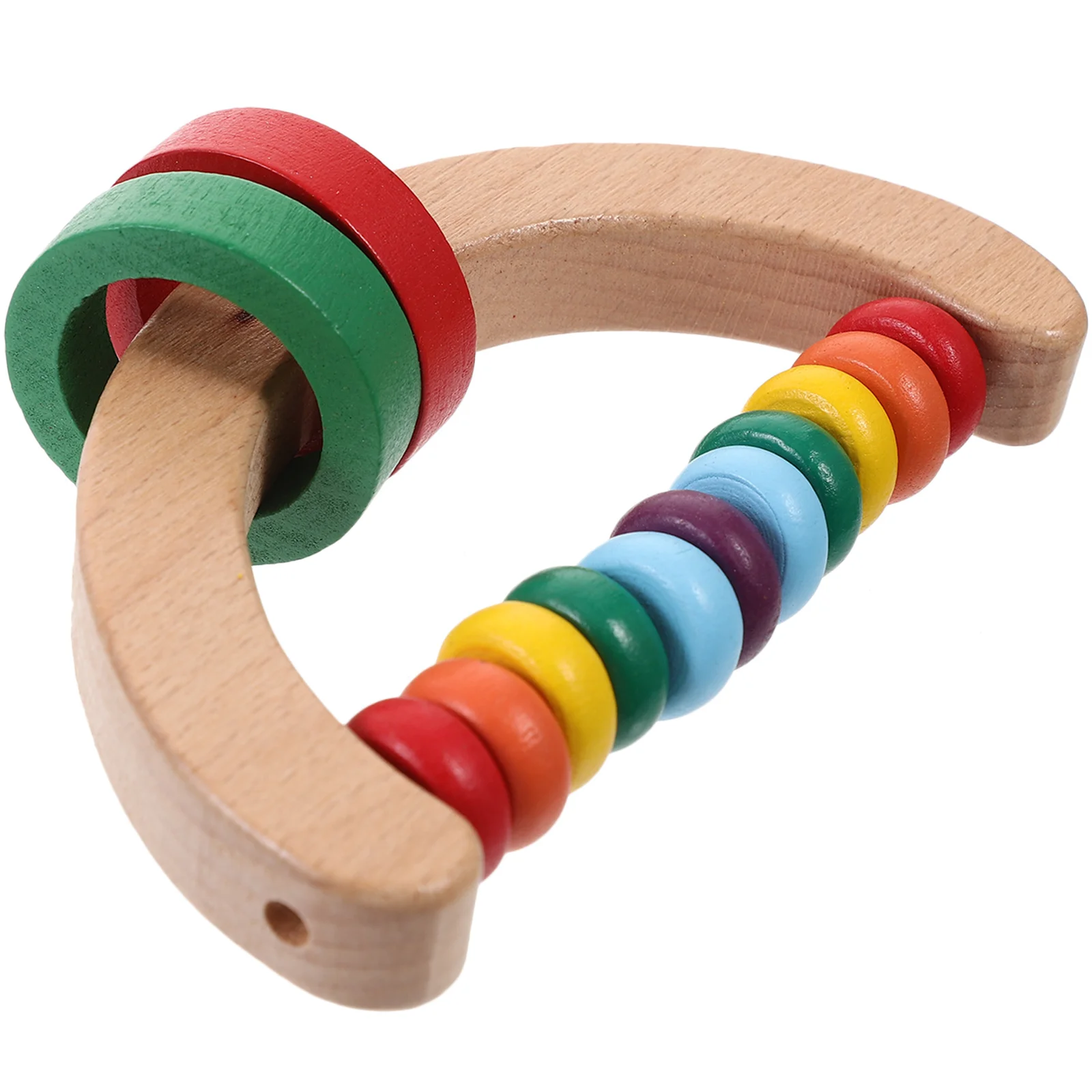 خشخيشة خشبية محمولة خفيفة الوزن تعليمية للأطفال التعلم المبكر الرضع طفل آلة موسيقية استيعاب اللعب