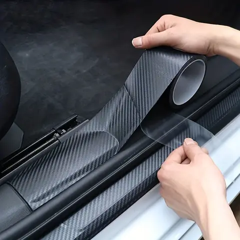 1-10M 나노 카본 섬유 자동차 3D 테이프 스티커, 문과 거울 보호용, 방수 접착 보호 필름, DIY 차량 보호용 스트립, 자동차 악세서리, 탄소 섬유 디자인, 방수 방충 스티커, 자동차 데코 테이프, 내구성 있는 자동차 접착 필름, 방수 코팅 필름.