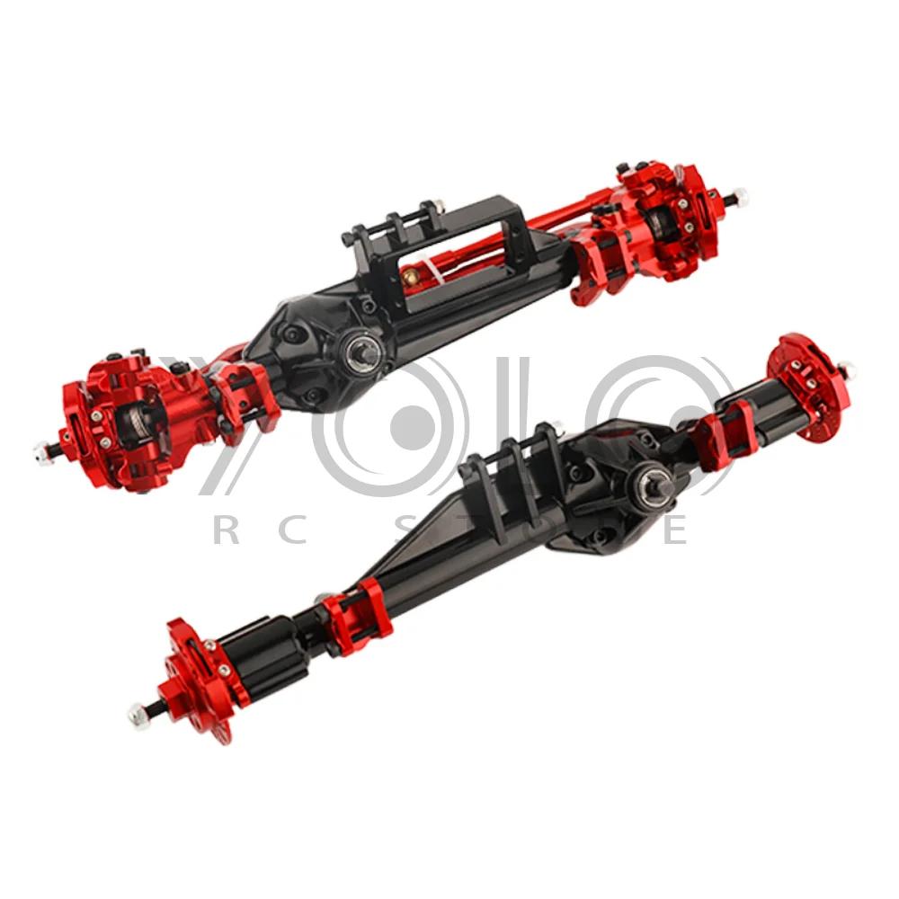 Metal Complete Front & Rear Axle for Axial RBX10 Ryft 1/10 RC Cralwer Car Upgrade Parts Accessories