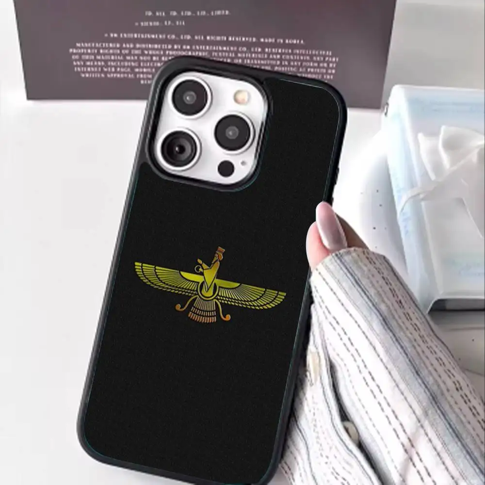 Capa de telefone A-Assyrian f-flag-s para iPhone 17,16,15,14,13,12,11,Pro,Max,Plus,Mini,Magsafe, capa de carregamento magnético sem fio