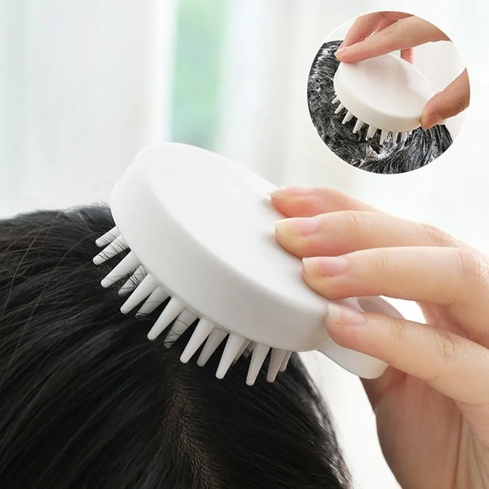 3PCS Silicone Scalp Massager Shampoo Brush, Japanese Hair Scalp Scrubber for Washing Hair, Soft Silicone Head Massager Comb for Shower
