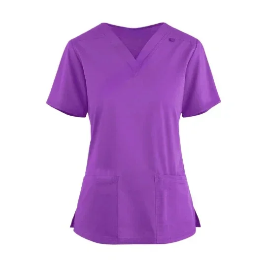 Customizable LOGO New Lightweight Surgical Gown Short-sleeved Operating Room Split Doctor's Scrub Top Overalls Nursing Uniforms