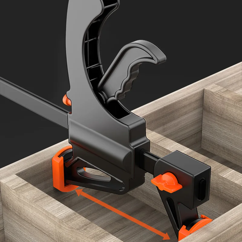 5 قطعة صغيرة 4 بوصة F-نوع المشبك النجارة العمل بار المشبك أداة تحديد كليب دليل سريع ضغط قبضة كليب