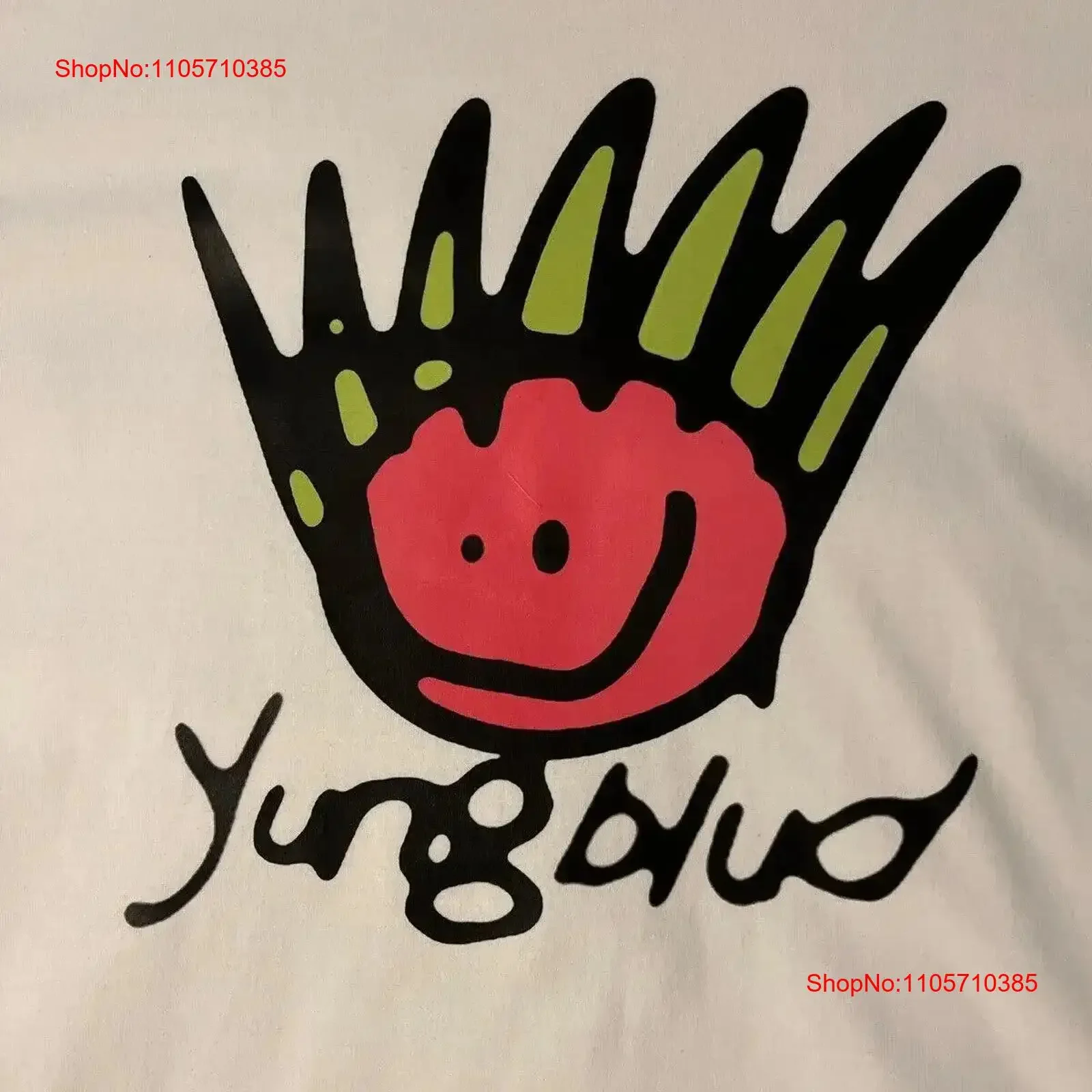 YUNGBLUD Face Logo T shirt Cotton Size S 4XL FR1029 vintage Washed Breathable fashion Top For Everyday Wear Comfortable homme