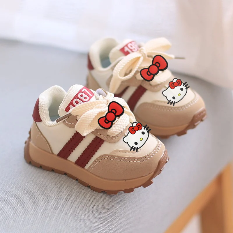 girls running sports shoes Sanrio hello kitty spring autumn Sneakers children casual shoes new baby boys soft sole toddler shoes