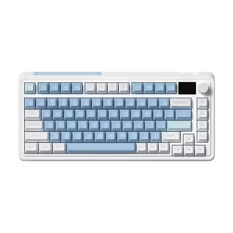 FL&middot;ESPORTS CMK75 Mechanical Keyboard Wireless Tri-mode Screen Gasket Hot-Swap RGB Custom 81Key 75% Office Gaming Keyboard Gift