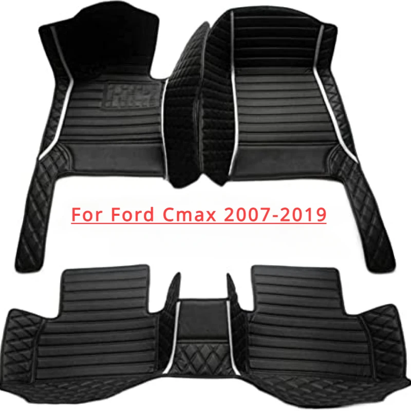 

Custom for Ford cmax Car Floor Mat all model year Carpet Auto Leather Accessories Rugs Foot Pads Interior 2007-2009-2016-2019