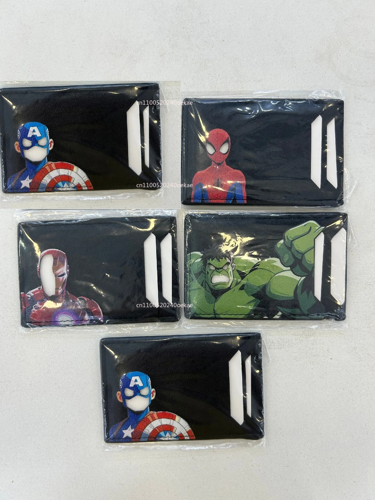 

HOT New Leather spider steel Wallet Personalized Superhero Mask Card Holder steel spider ID Heroic Wallet Gift