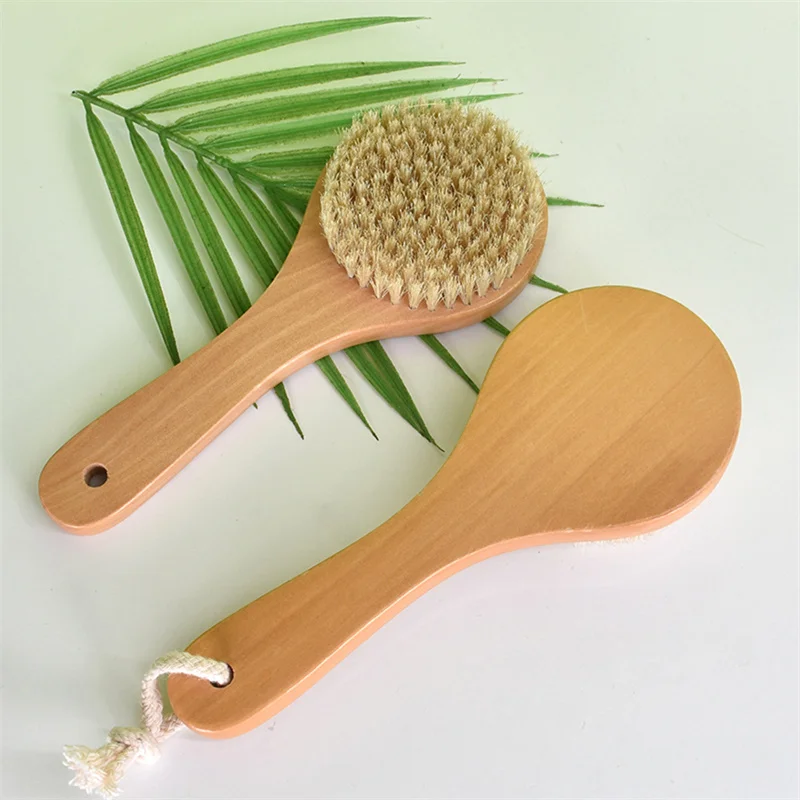 Body Bath Brush Short Handle Handheld Bath Brush Back Body Shower Scrubber Women Bathing Universal Reusable Cleaning Scrub Tool