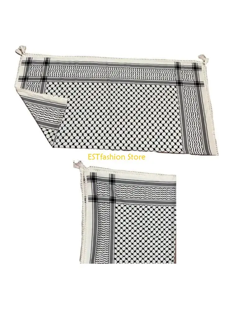 

Y5GC платок для взрослых, приятный для кожи, решетчатый головной платок, платок для энтузиастов на открытом воздухе