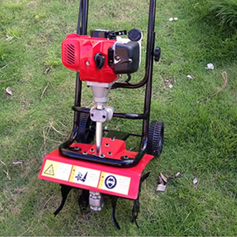 آلة تحول التربة الدوارة لتخفيف التربة، آلة إزالة الأعشاب الضارة ذات الحراثة الصغيرة، إطار قابل للتعديل متعدد الوظائف