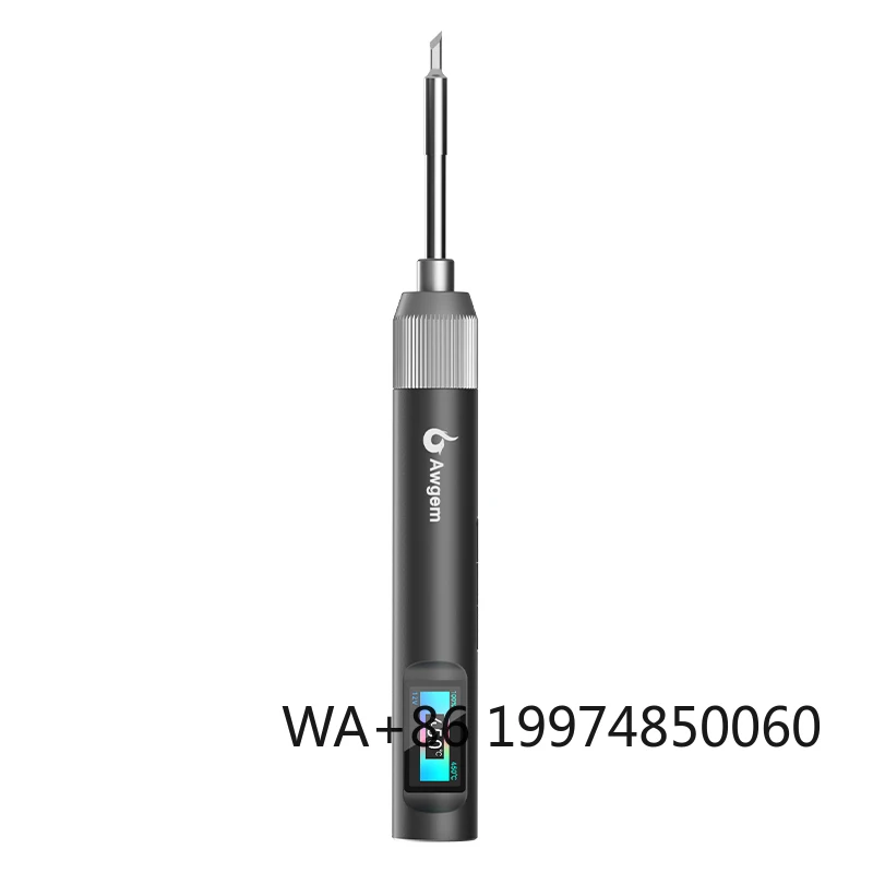 

Awgem Portable 100W Temperature Adjustable 220V 110V Digital USB Welding Tool Kit Electric Soldering Iron