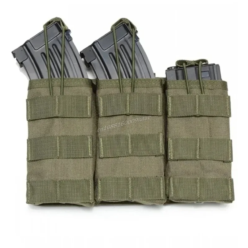 

Tactical Triple Molle Magazine Pouch Double Holster Airsoft AK 7.62 5.56mm M4 AR 15 Outdoor Rifle Mag Bag Hunting Accessories