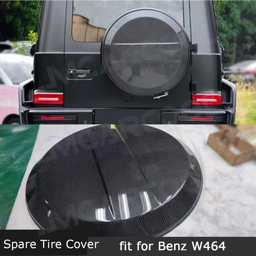 

JMCARCOOL For Mercedes Benz W464 G500 G550 G63 AMG 1998-2023 Car Spare Wheel Tire Rear Trim Cover Carbon Fiber Engine Hood