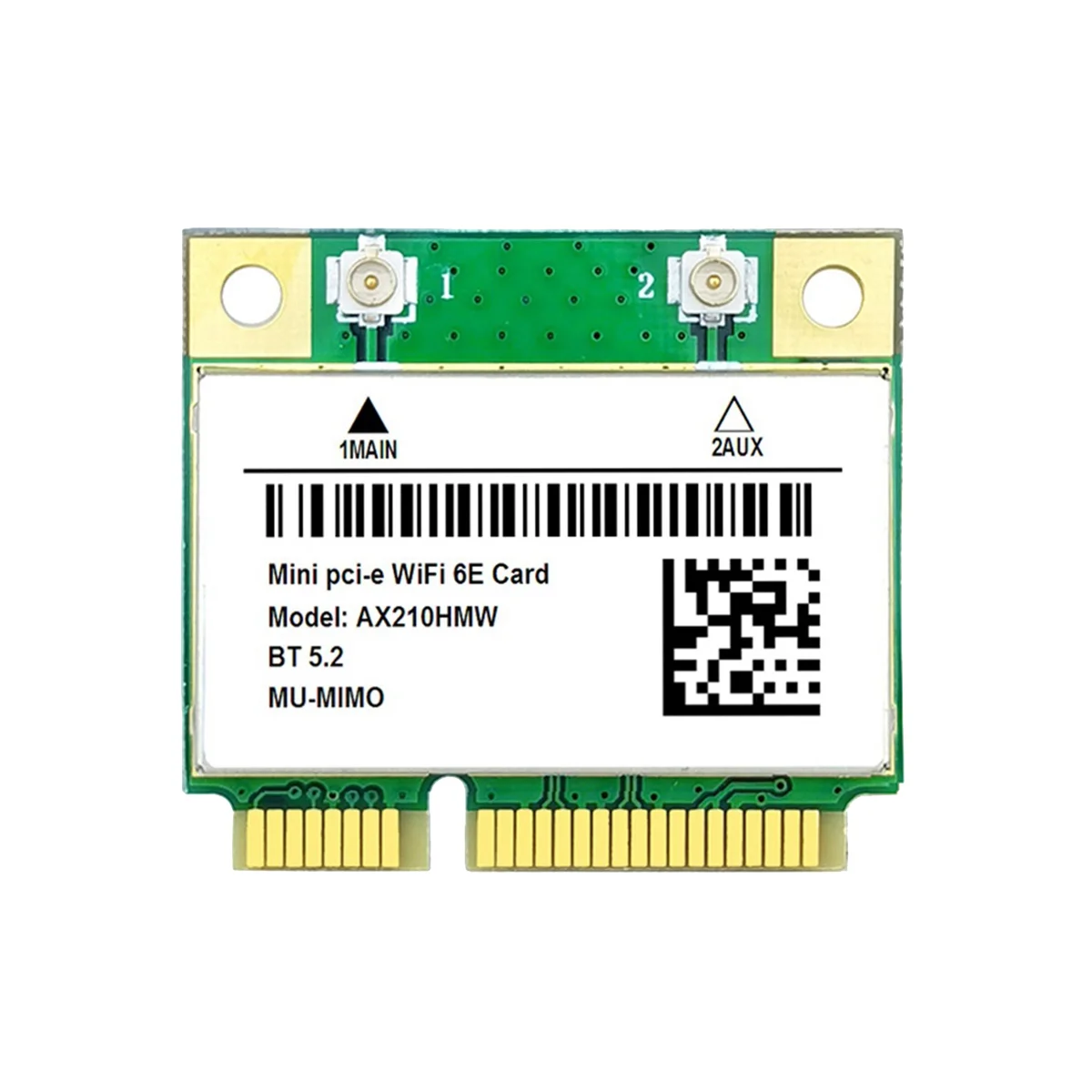 AX210HMW WIFI การ์ด6E MINI PCI-E AX210 802.11ax/AC 2.4G/5G // 6G ตัวรับสัญญาณ WiFi BT5.2สำหรับแล็ปท็อป