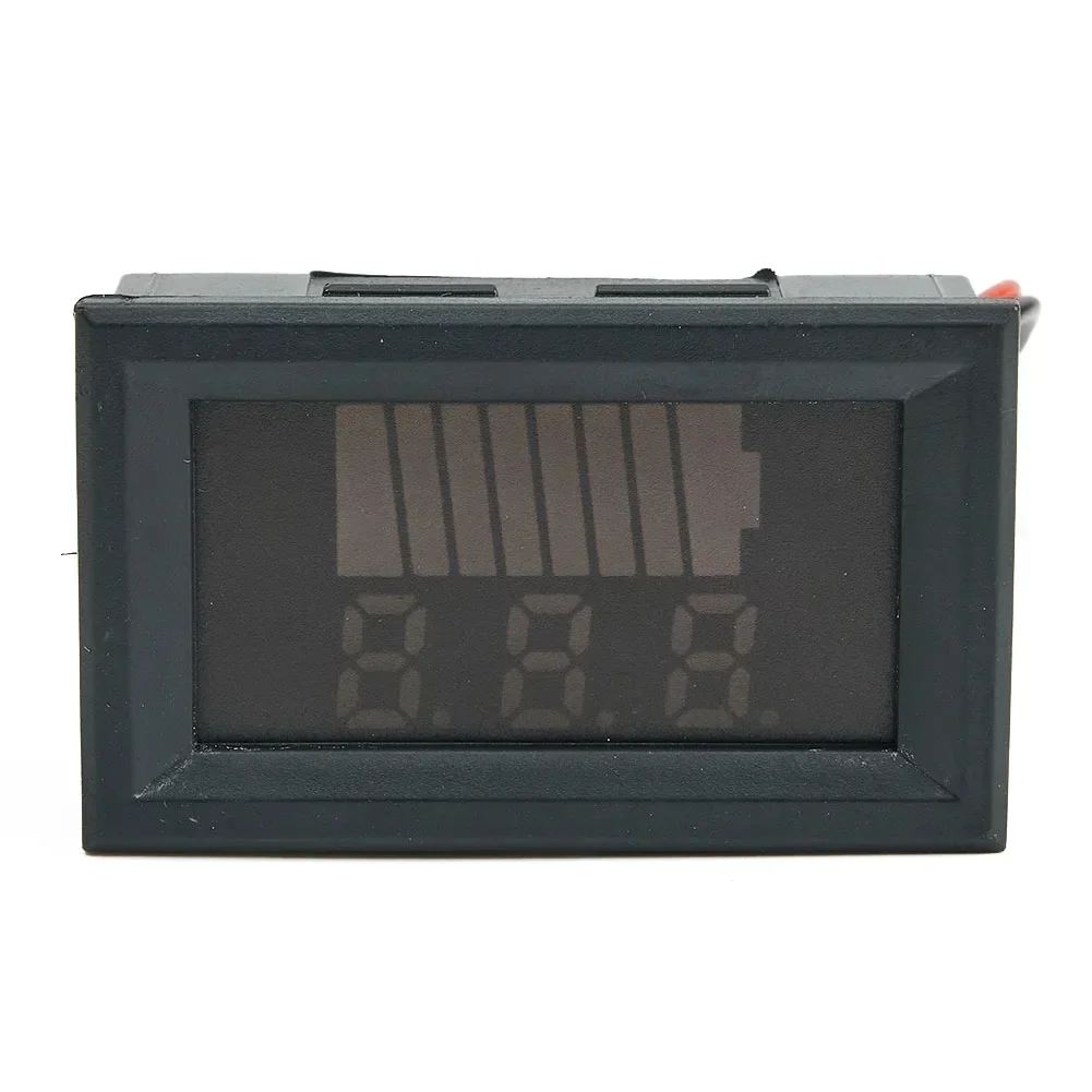 Car Marine Motorcycle Voltmeter, LED Digital Battery Gauge, Colorful Power Bars, Wide Usage Range, Easy To Read Voltage