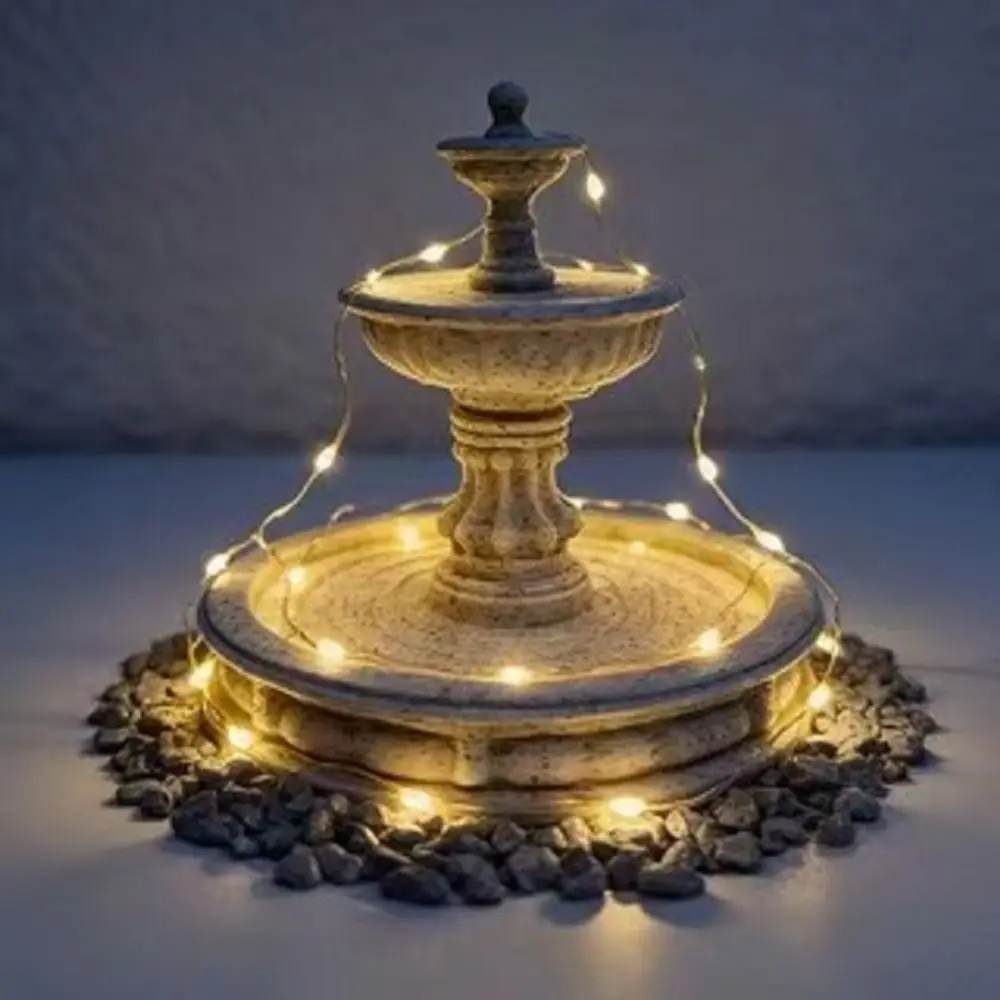 Desktop-Zubehör 3D-Druck Sprühbrunnen Dekoration Lustige Skulptur Brunnen-Requisiten Multifunktionales Modell Heimdekoration Garten