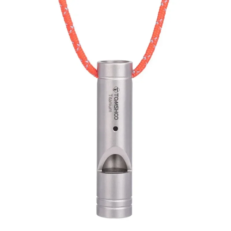 Titanium Whistle Emergency Survival Safety Whistles with Lanyard Loud for Outdoor Camping Coaches Training Tools