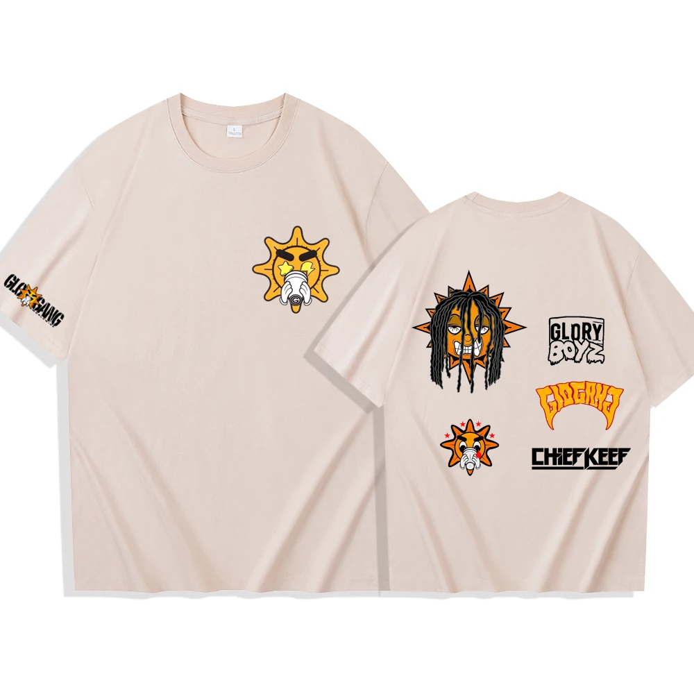 Chief Keef T-Shirts Man Woman Harajuku O-Neck Short Sleeve Shirts Chief Keef Fans Gift