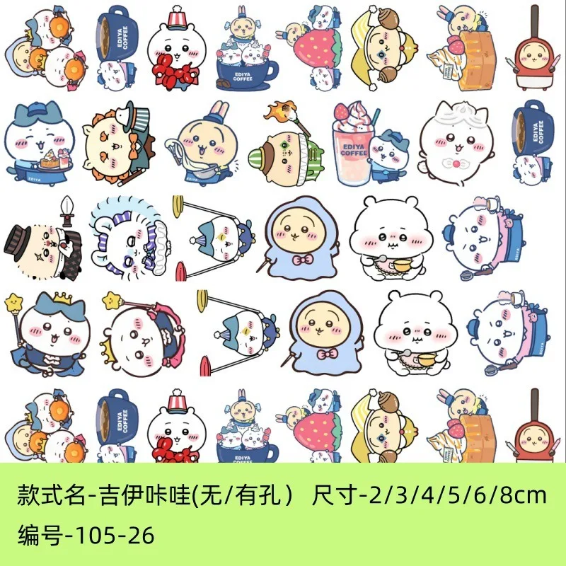

Japanese Comic Chiikawa Acrylic Patch Hachiware Usagi Hairpin Diy Accessories Mobile Phone Case Patch Colored Edge Keychain
