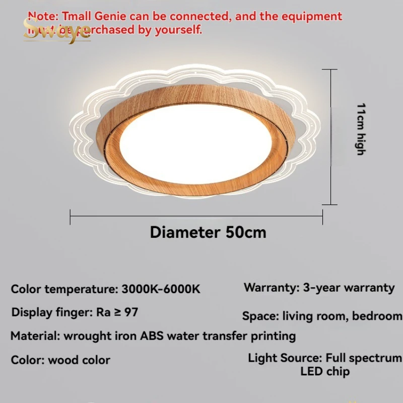 Modern Simplicity LED Ceiling Pendant Lamp Wooden Stylish Art Design Chandeliers Home Decoration Bedroom for Living Dinning Room - view 6