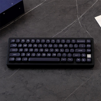 WOB Minimal Black GMK 126  Keys MOA Profile PBT Keycaps Dye Sublimation  for MX Switch Gaming Mechanical Keyboard Keycap