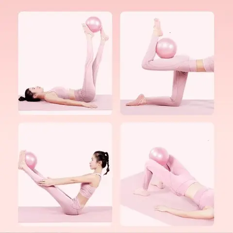 여성 체육관 요가 피트니스 공 두꺼운 유형 방폭 직경 25 cm 필라테스 운동 미니 공 조각 다리와 엉덩이