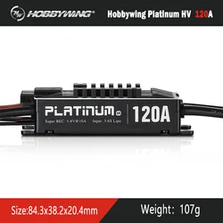 Hobbywing Platinum 120A V4 elicottero Brushless ESC 3-6S Lipo BEC stampo vuoto per RC Drone Aircraft