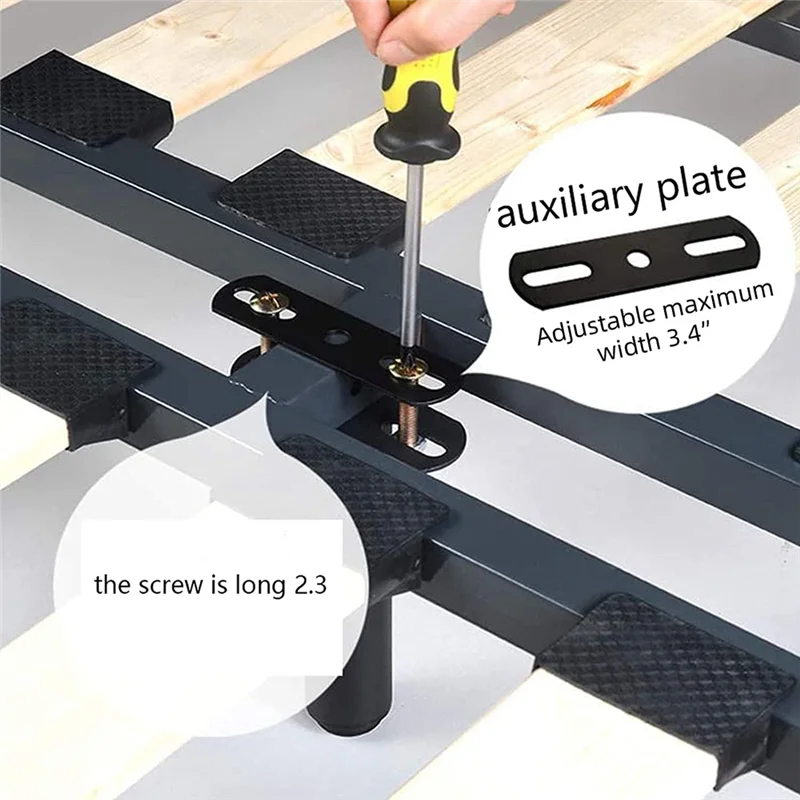 2 Pcs Bed Frame Legs,Adjustable Height Center Support Leg for Bed Frame, Bed Center Slat Heavy Support image 6