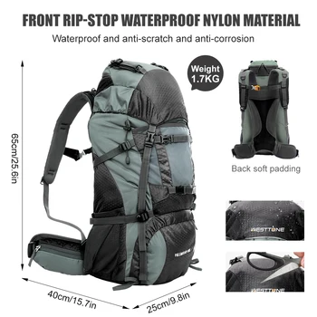 Frame Backpack with Rain Cover 2