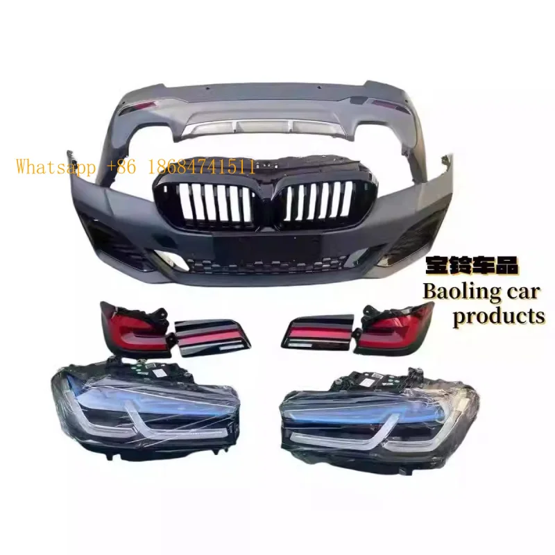 Custom New Style Lighting Kit Front Lamp Constant Light Taillight Facelift Trim Compatible with 5 Series G38 2018-2020 Luxu