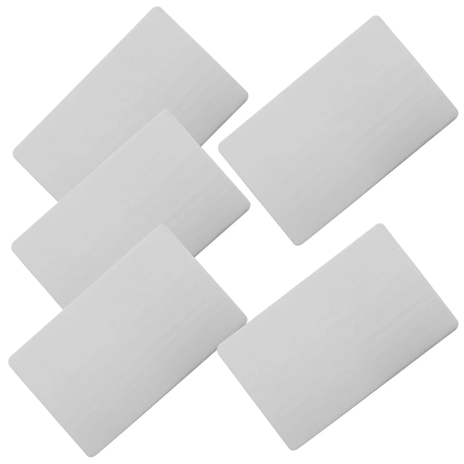 

Набор из 5 металлических табличек из нержавеющей стали для гравировки, именные бирки, этикетки для офиса, металлические именные знаки, карты из нержавеющей стали