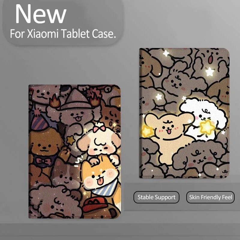 

Cartoon dog pattern For Xiaomi Redmi Mi Pad 4 5 6 7 8 K SE Mini Pro Plus Max 10.1 11.2 inch Tablet Case
