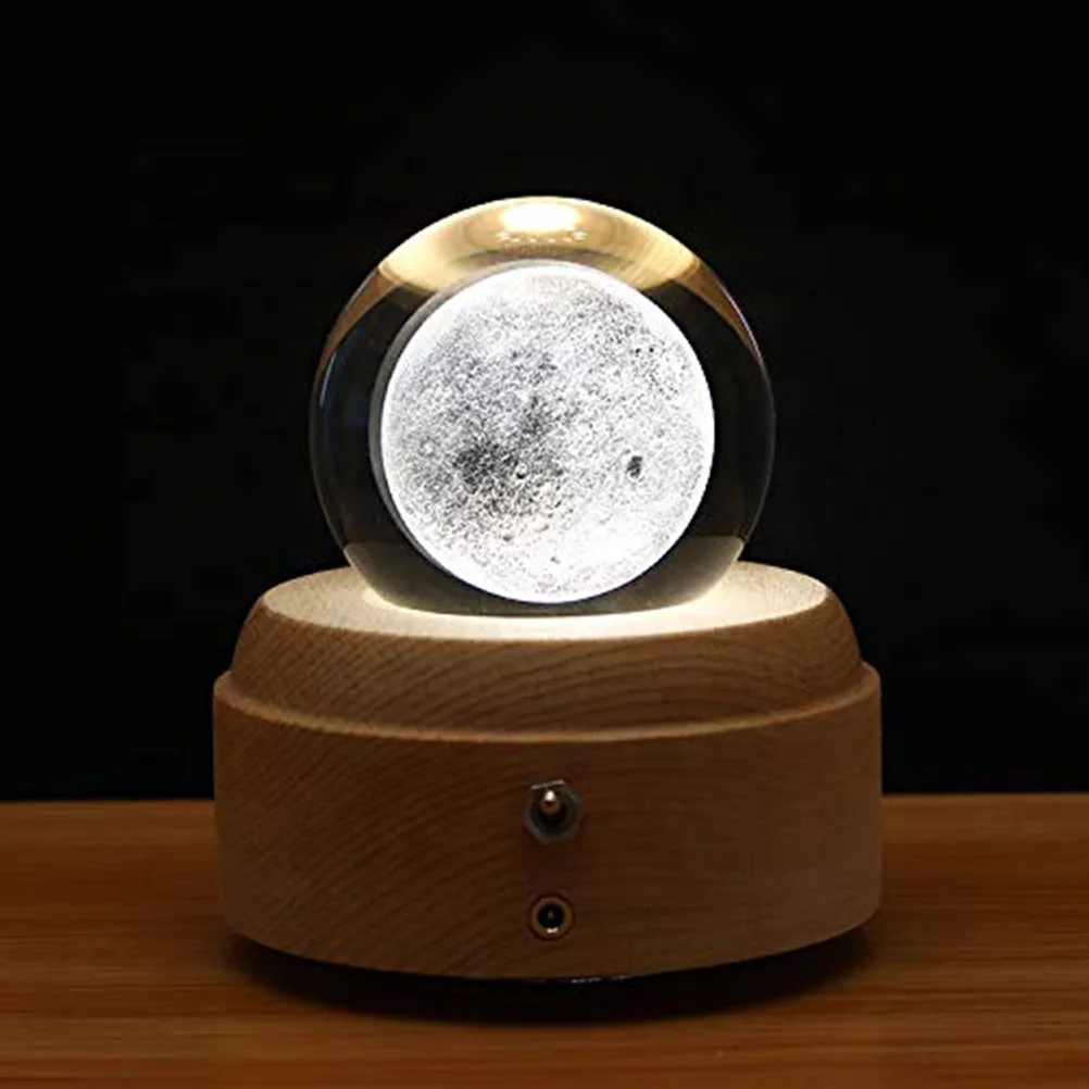 

Clear Planet 3D Moon Crystal Ball Exquisite Birthday Holiday Gift Astronomy Fans Physics Teachers Classmates Cosmos Lovers
