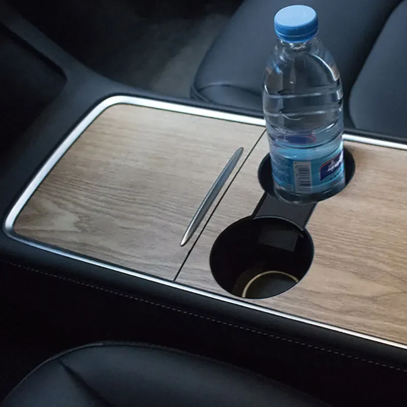 

Wood Grain Central Control Panel Sticker For Tesla Model 3 Model Y 21-23 Interior Console Accessories Trim 2 Picecs Set Sticker