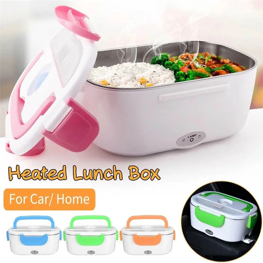 1Pc US/EU Plug 40W Electric Lunch Box Food Container Portable  Heating Food Warmer Container