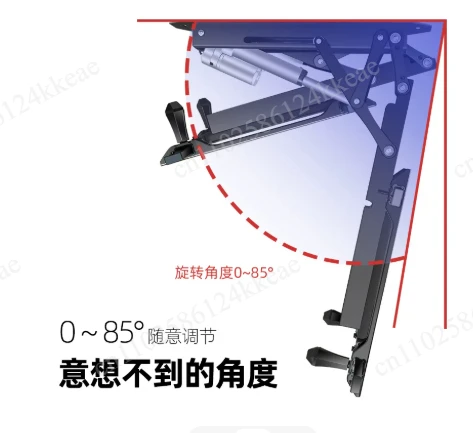 Electric Hidden Ceiling TV Mount with Remote Control, Fold & Rotate Automatic Lifting Bracket for 32 to 70 Inch Displays