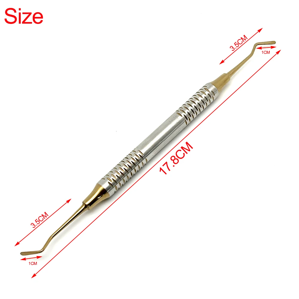 Dental Composite Resin Filling Spatulas Double-Head Dental Stainless Steel Reusable  Handle Restoration  Accessories