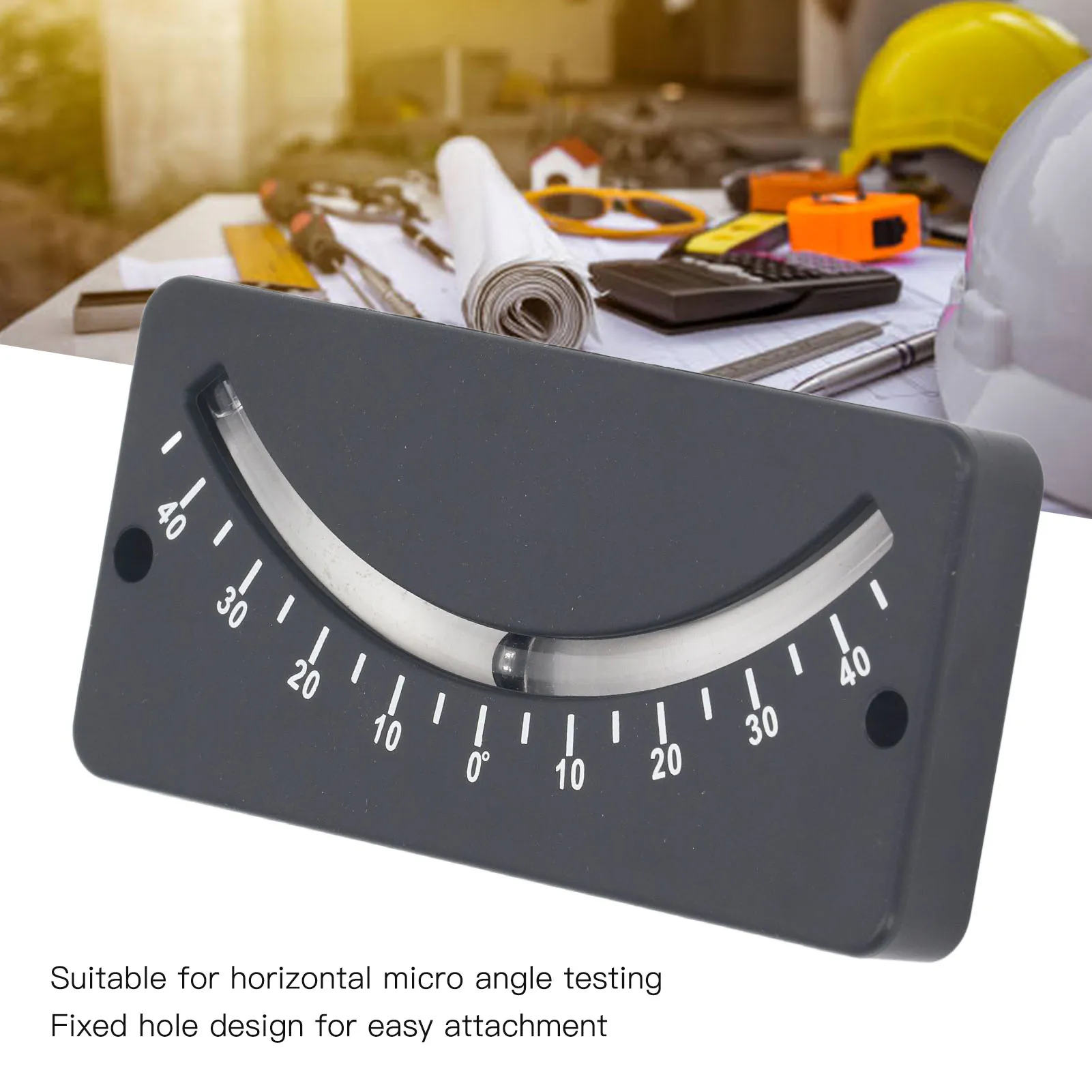 Tube Clinometer Handlebar Slope Meter ‑40 to 40 Degree Inclinometer for Horizontal Angle Measuring Angle Inclinometer
